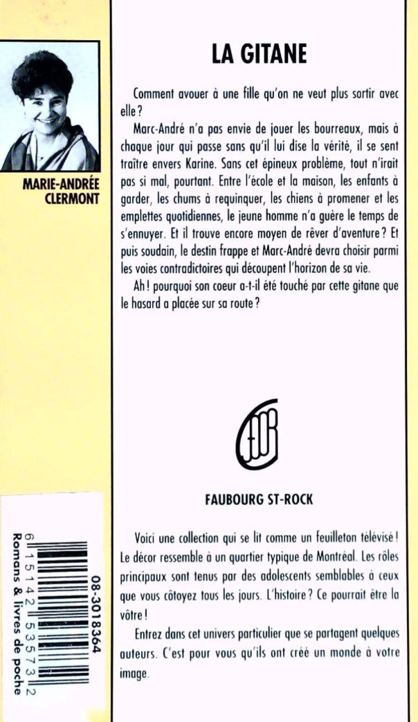 Livre La gitane - Marie-Andrée Clermont (Livre d'occasion) - ISBN 289051630X