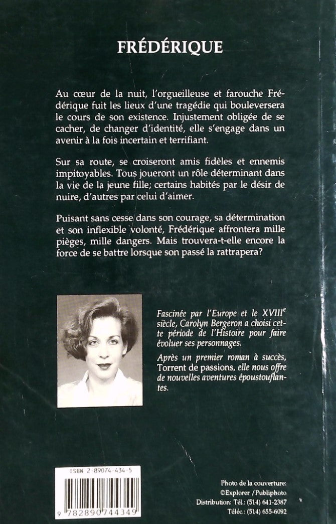Livre Frédérique - Carolyn Bergeron (Livre d'occasion) - ISBN 2890744345