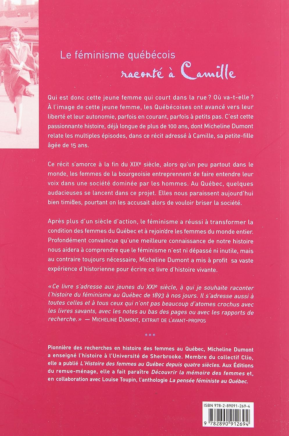 Livre Le féminisme québécois raconté à Camille - Micheline Dumont (Livre d'occasion)