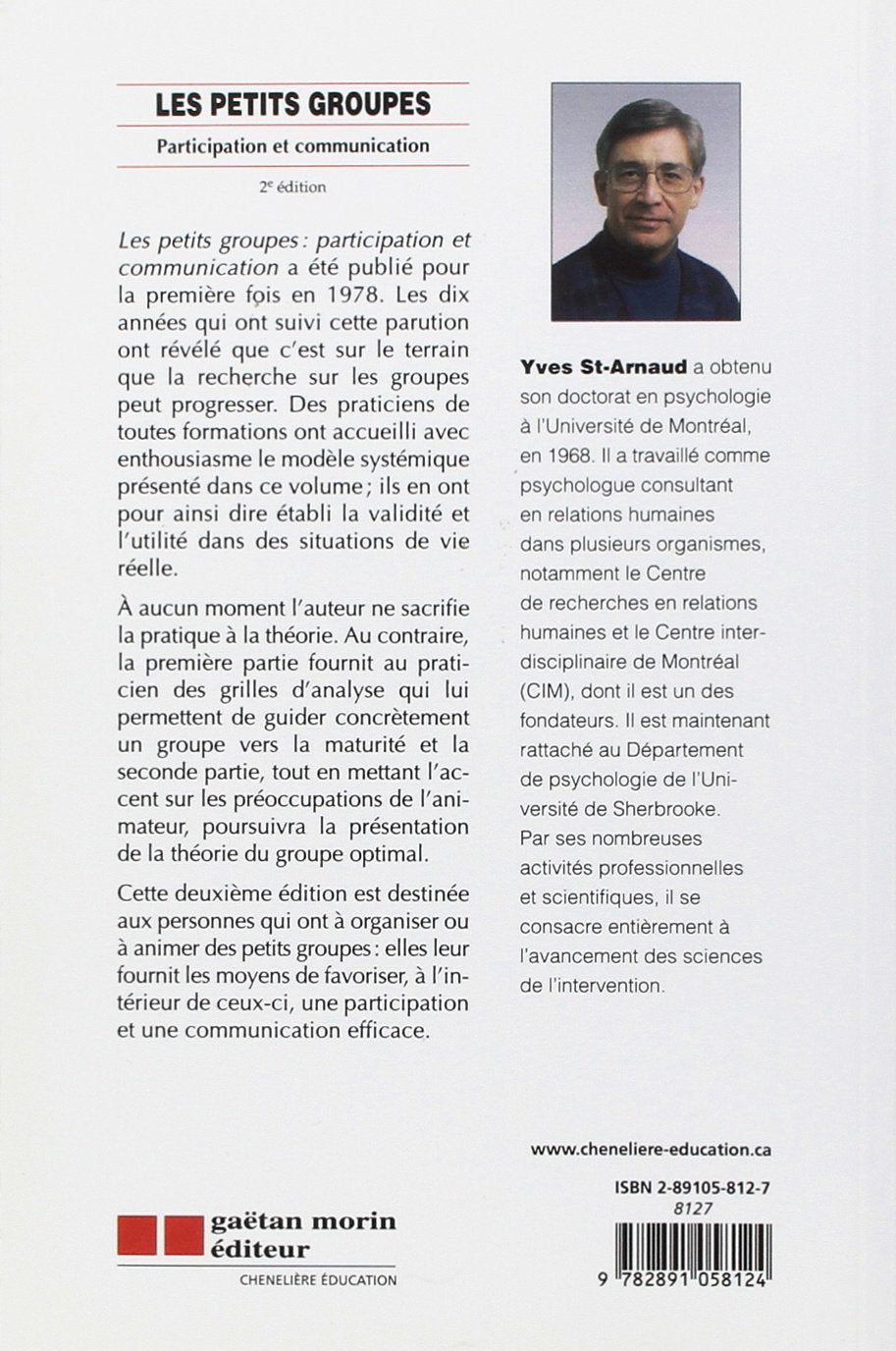 Les petits groupes : Participation et communication (2e édition) (Yves St-Arnaud)