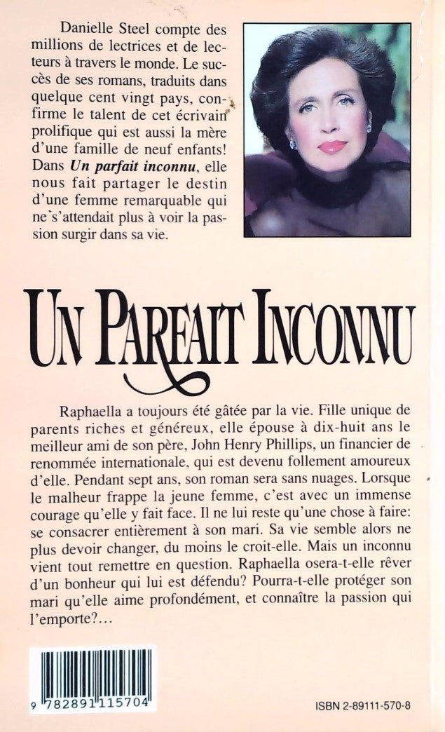 Livre Un parfait inconnu (Danielle Steel) (Livre d'occasion) - ISBN 2891115708