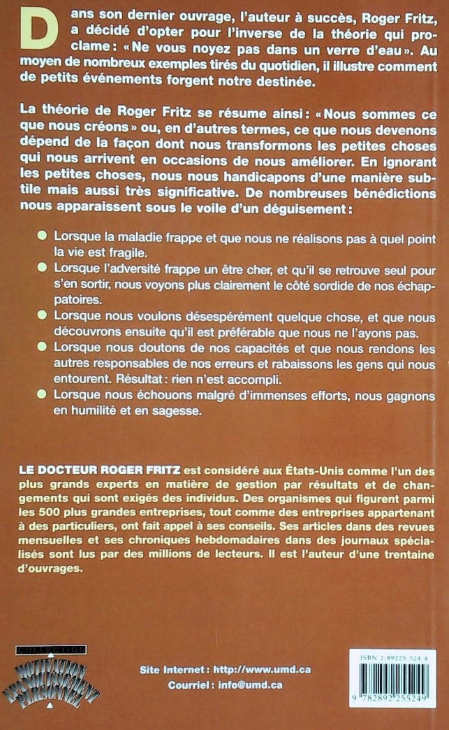 Livre Petite actions grands résultats : De petits événements qui influencent notre destinée - Rog...