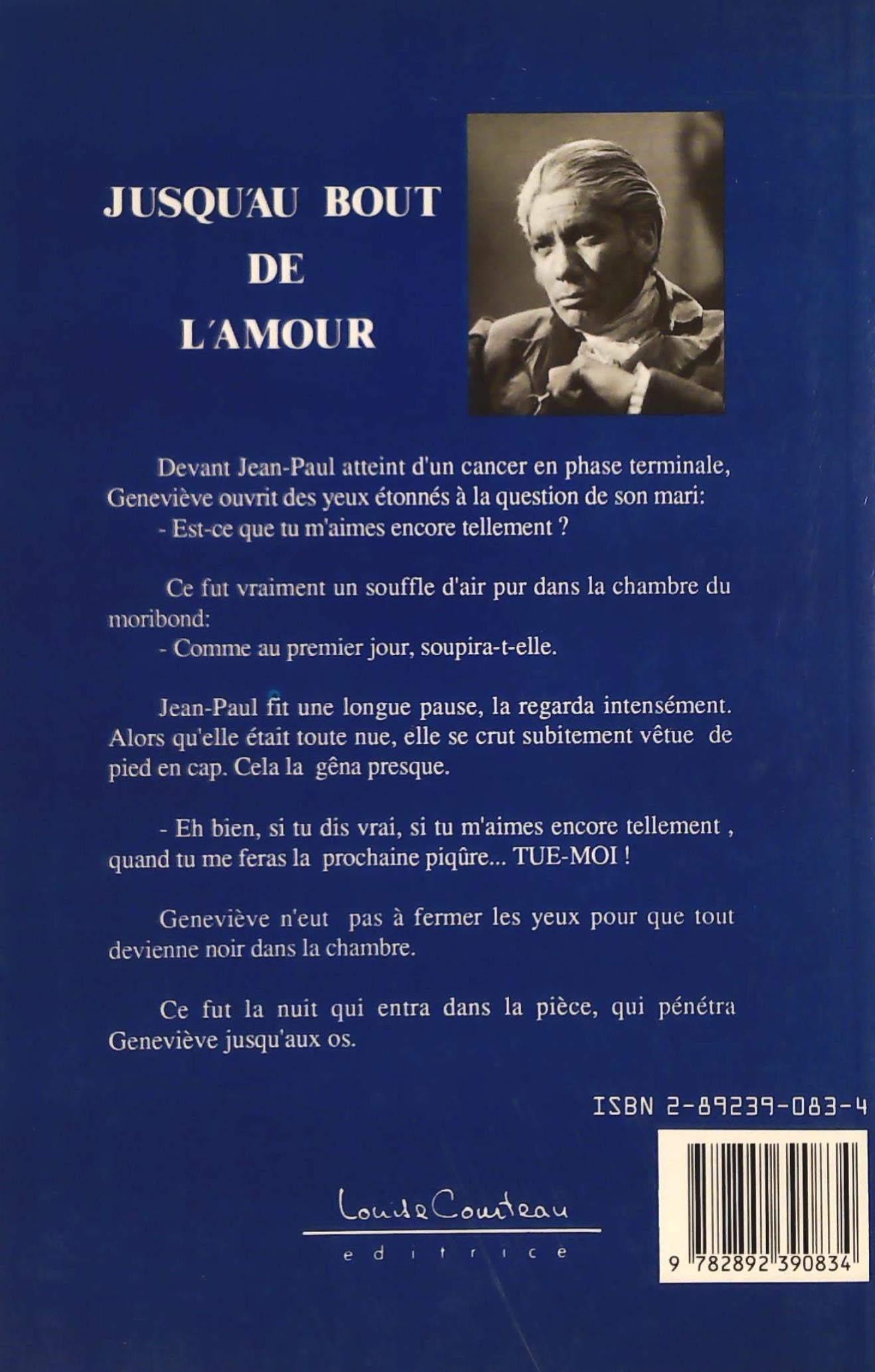 Livre Jusqu'au bout de l'amour - Pierre Dagenais (Livre d'occasion) - ISBN 2892390834