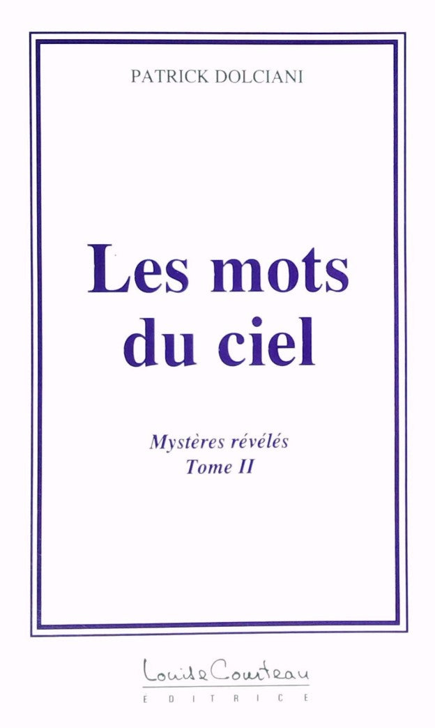 Livre Les mots du cliel - Patrick Dolciani (Livre d'occasion) - ISBN 2892391377