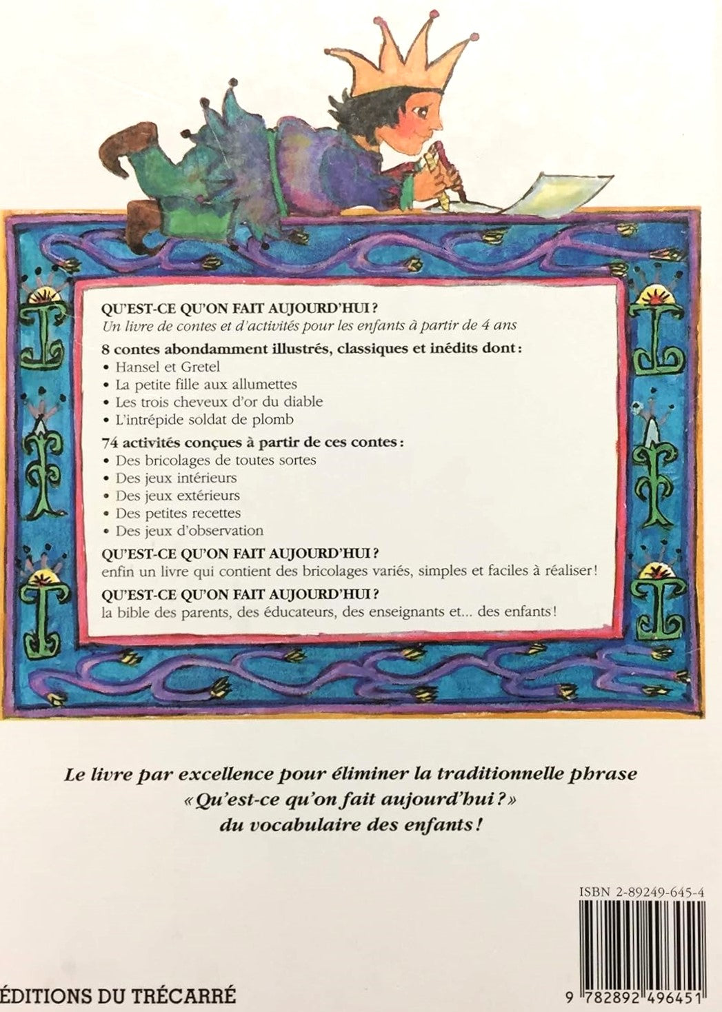 Livre 7 contes et 60 activités - Jacob Brindamour (Livre d'occasion) - ISBN 2892491134
