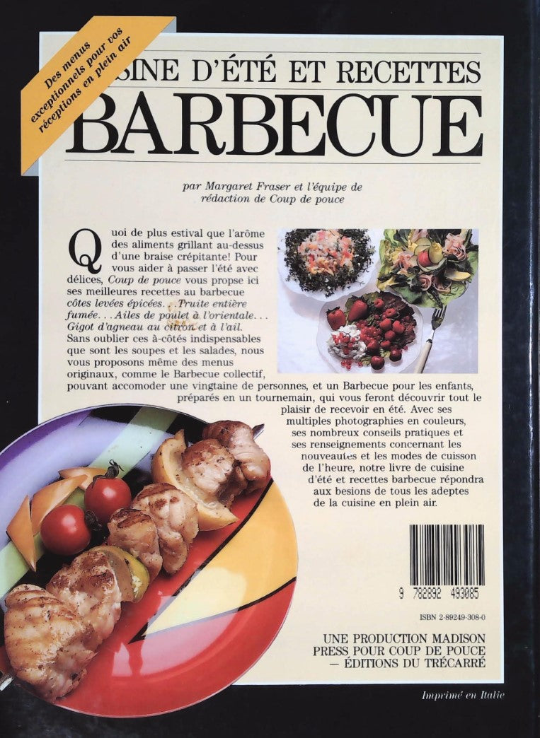 Livre Cuisine d'été et recettes barbecue - Coup de Pouce (Livre neuf) - ISBN 2892493080