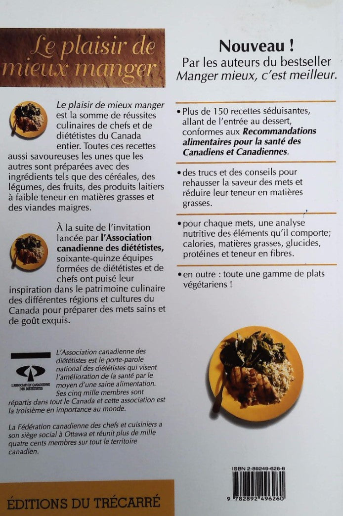 Livre Le plaisir de mieux manger - Collectif (Livre d'occasion) - ISBN 2892496268
