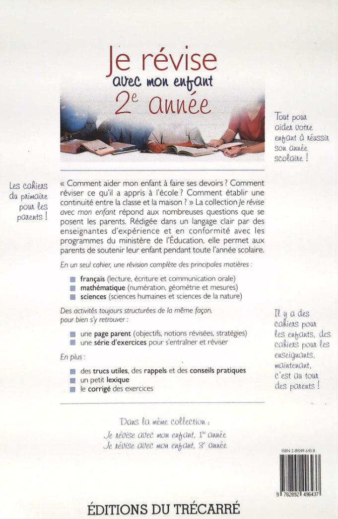 Livre Je révise avec mon enfant 2e année - Lucie Rivet (Livre d'occasion) - ISBN 2892496438