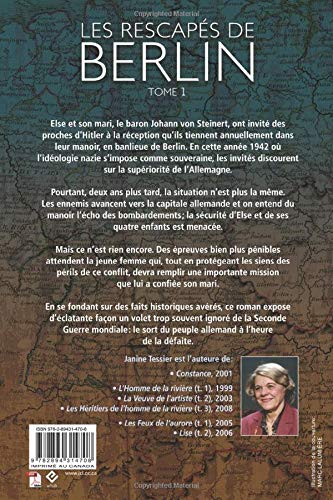 Livre Les rescapés de Berlin - Janine Tessier (Livre d'occasion) - ISBN 2894314701