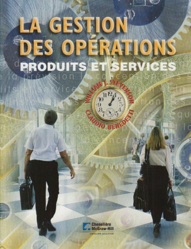 Livre La gestion des opérations : Produits et services - William J. Stevenson (Livre d'occasion) ...