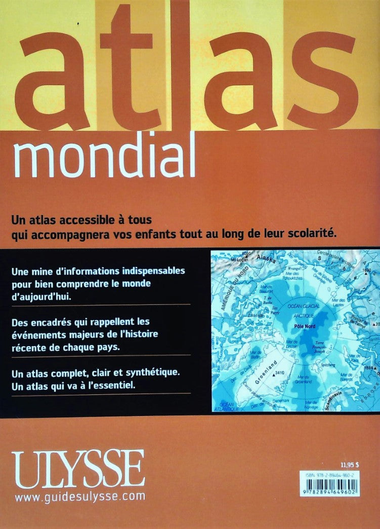 Livre Atlas mondial - Patrick Mérienne (Livre neuf) - ISBN 2894649606