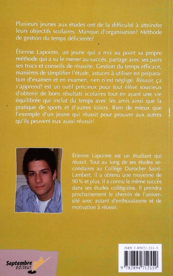 Réussir, ça s'apprends! (Étienne Lapointe)