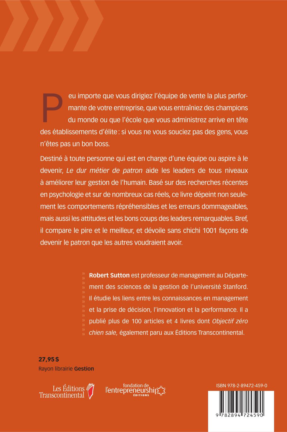 Livre Le dur métier de patron : Prendre exemple sur les gestionnaires modèles, tirer des leçons d...