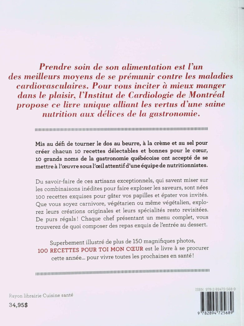 Livre 100 recettes pour toi mon coeur - Collectif (Livre d'occasion) - ISBN 289472568X