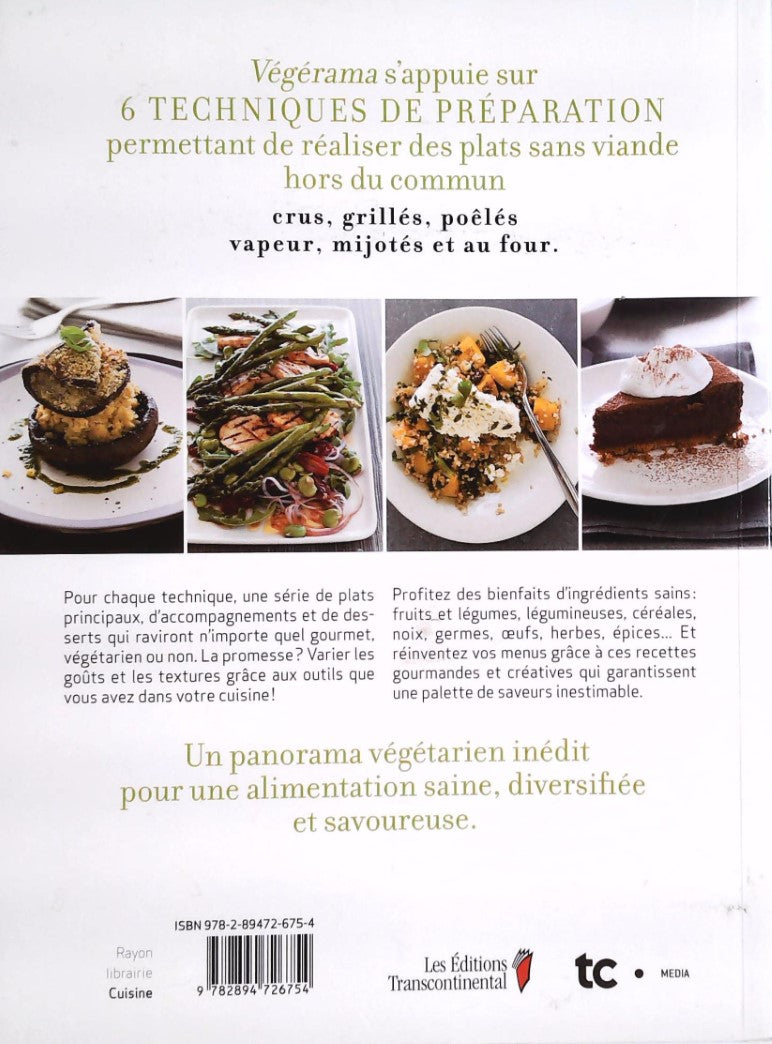 Livre Végérama : 185 délices végétariens - Nicola Graimes (Livre d'occasion) - ISBN 2894726759