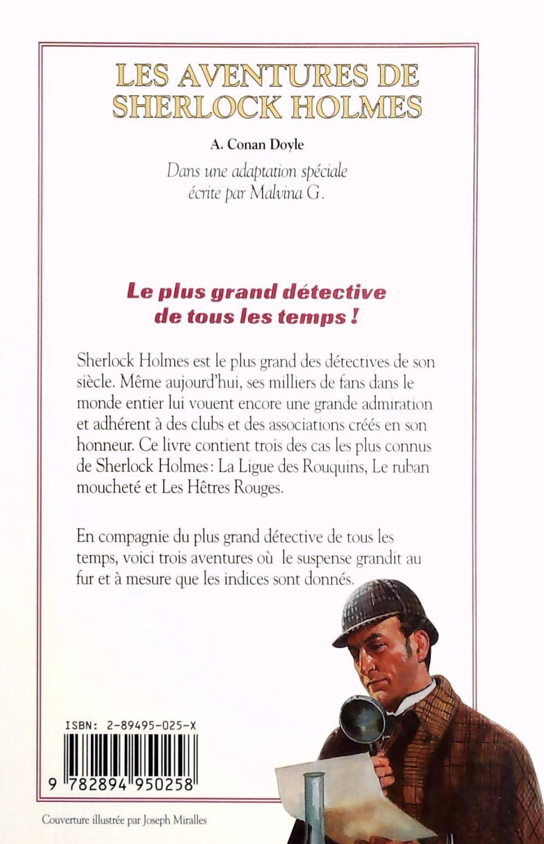 Livre Les Grands Classiques Illustrés : Les aventures de Sherlock Holmes (A. Conan Doyle) (Livre...