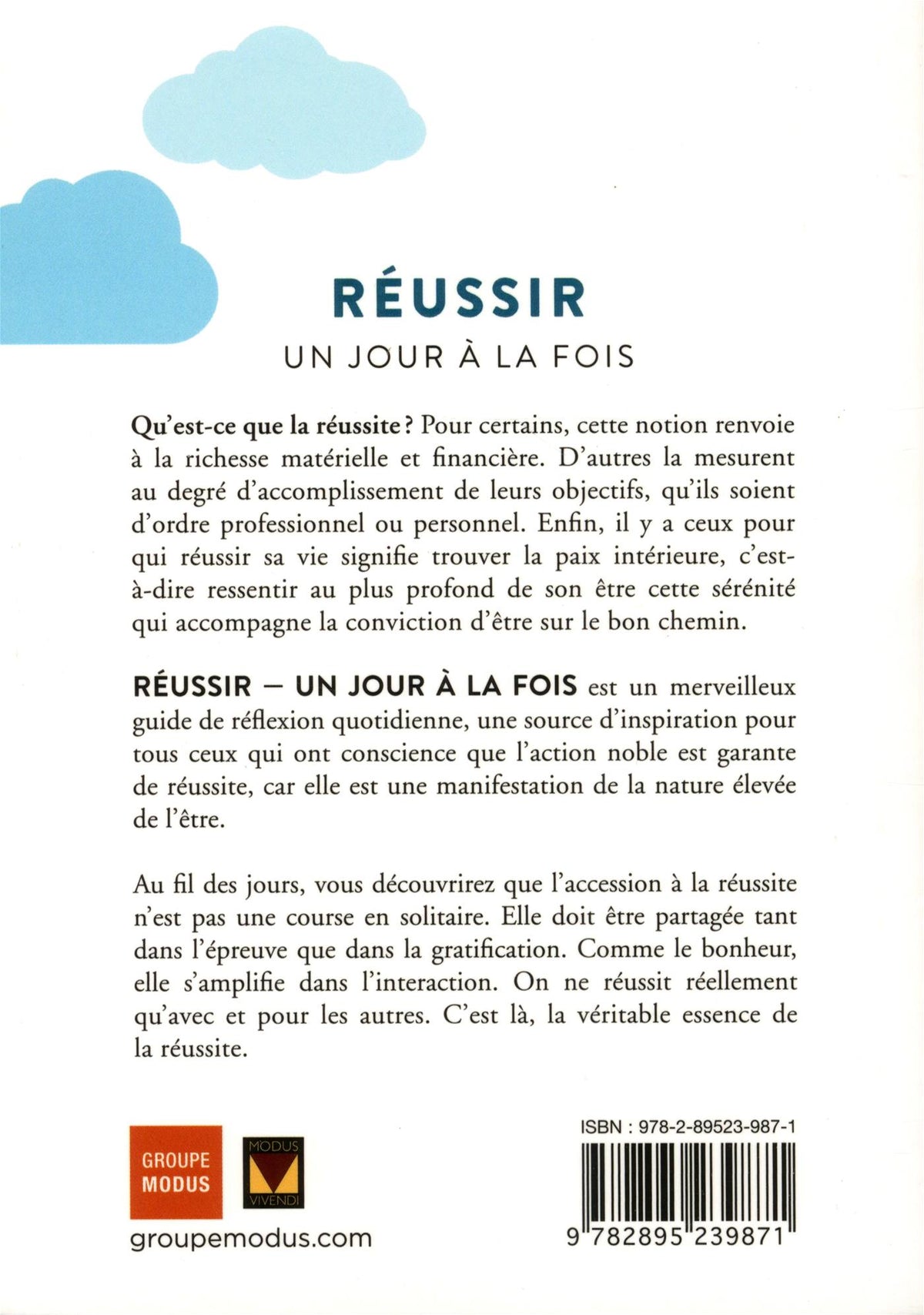 Livre Réussir : Un jour à la fois : Citations et affirmation inspirantes pour concrétiser ses...