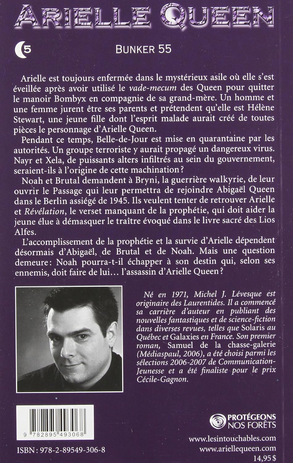 Livre Arielle Queen # 5 : Bunker 55 (Michel J. Lévesque) (Livre d'occasion) - ISBN 2895493065