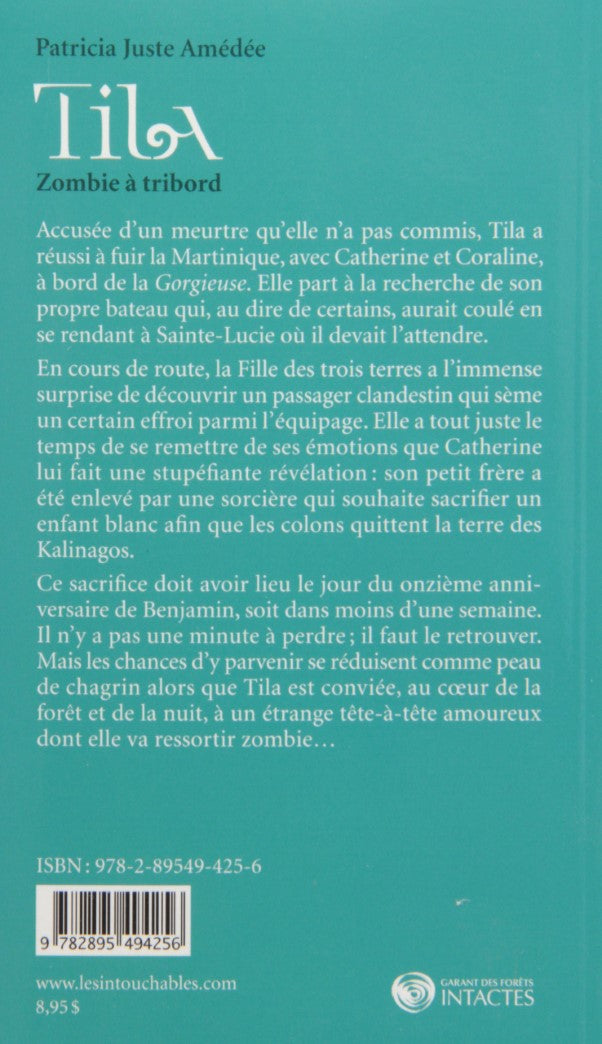 Livre Zombie à tribord - Patricia Juste Amédée (Livre d'occasion)