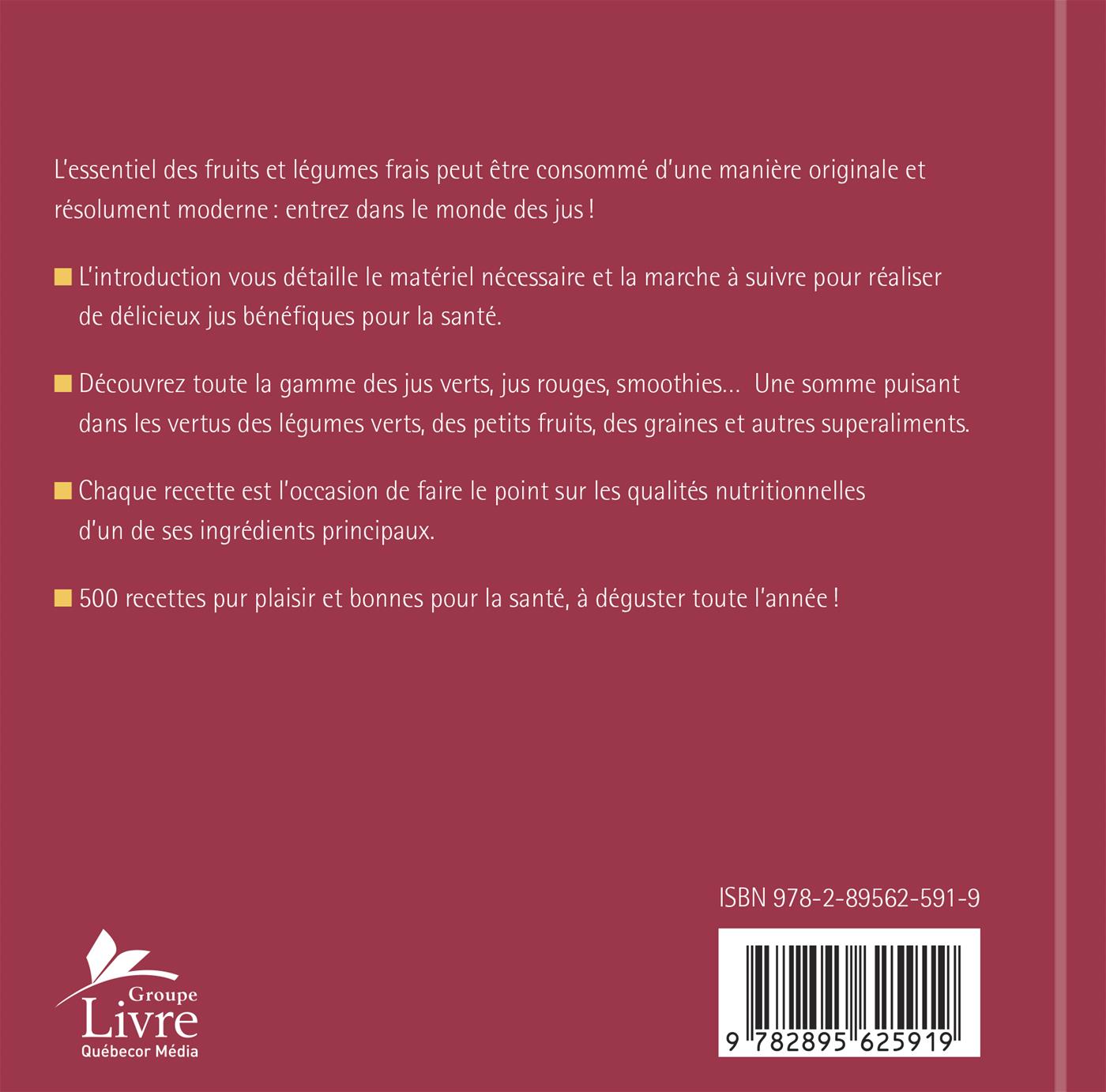 Livre 500 jus santé - Carol Beckerman (Livre neuf)