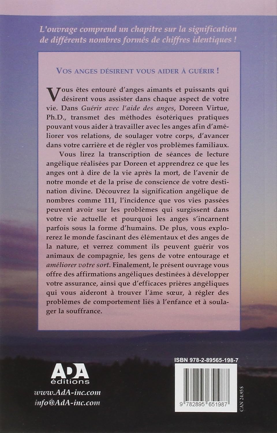 Livre Guérir avec l'aide des anges : Comment les anges peuvent vous seconder dans un aspect de vo...
