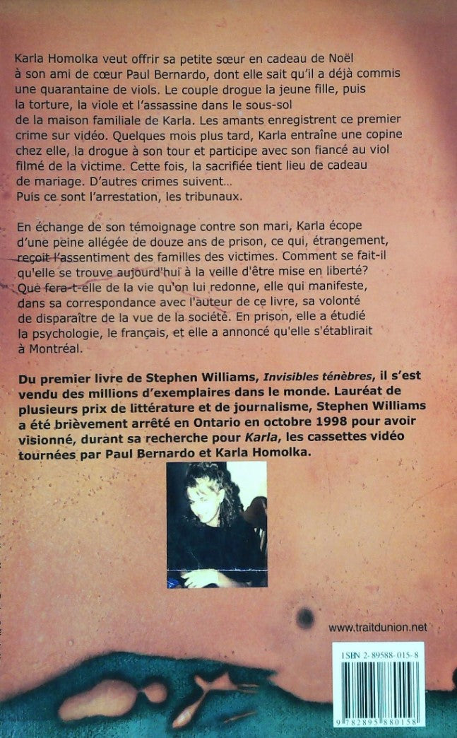 Livre Karla : Le Pacte avec le diable - Stephen Williams (Livre d'occasion) - ISBN 2895880158