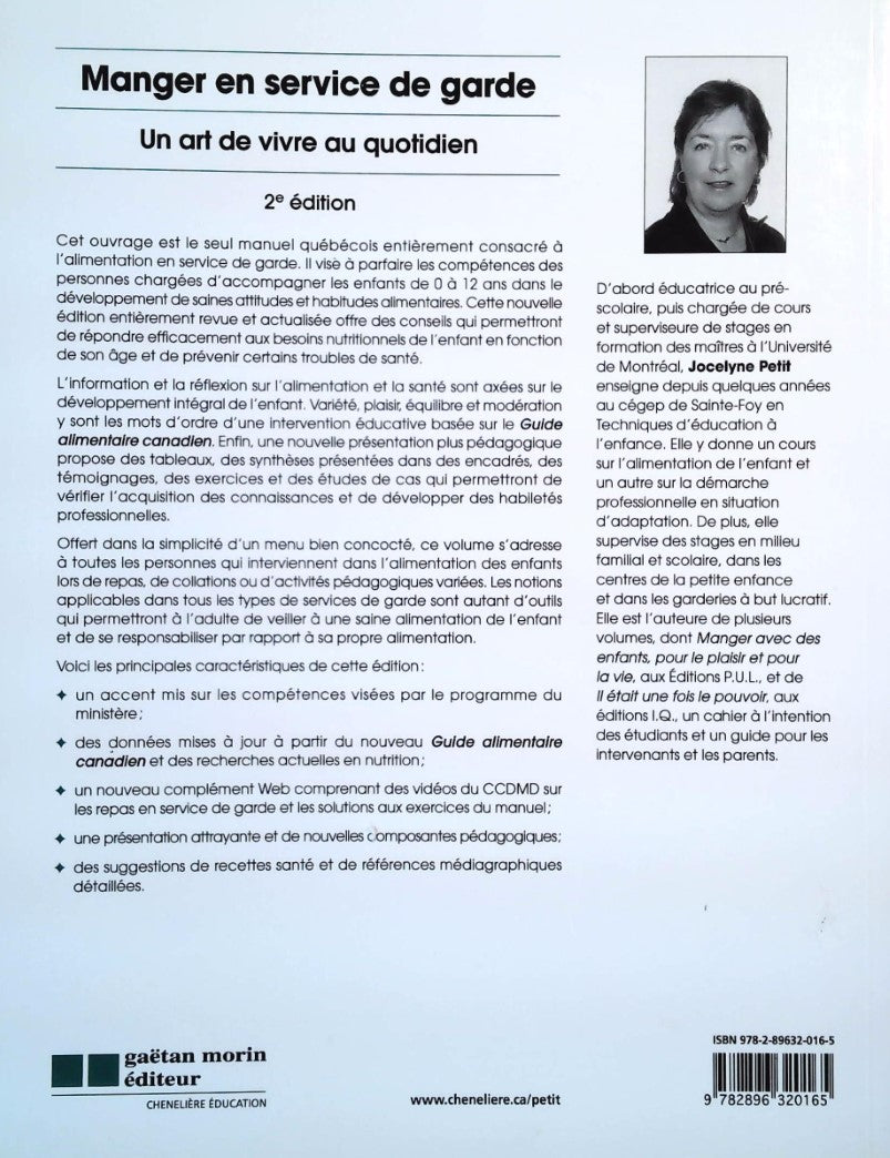 Manger en service de garde: un art de vivre au quotidien (2e édition) (Jocelyne Petit)