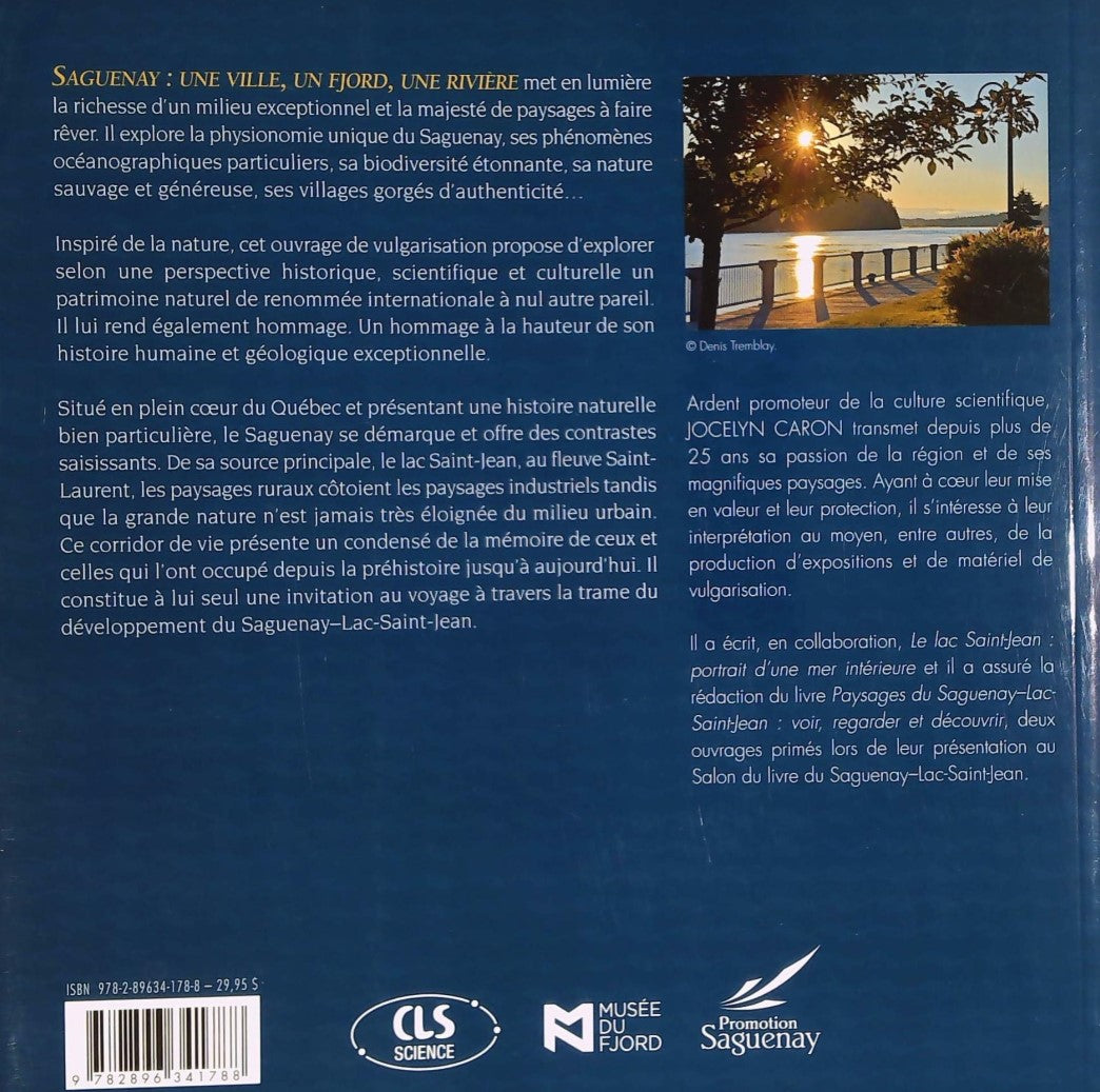 Livre Saguenay : Une ville, un fjord, une rivière - Jocelyn Caron (Livre d'occasion)