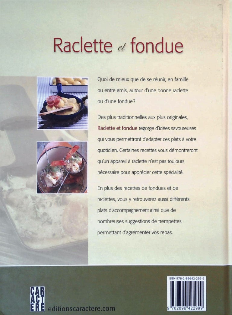 Livre Raclette et fondue : savoureuses recettes et plats d'accompagnement - Martin Kintrup (Livre...