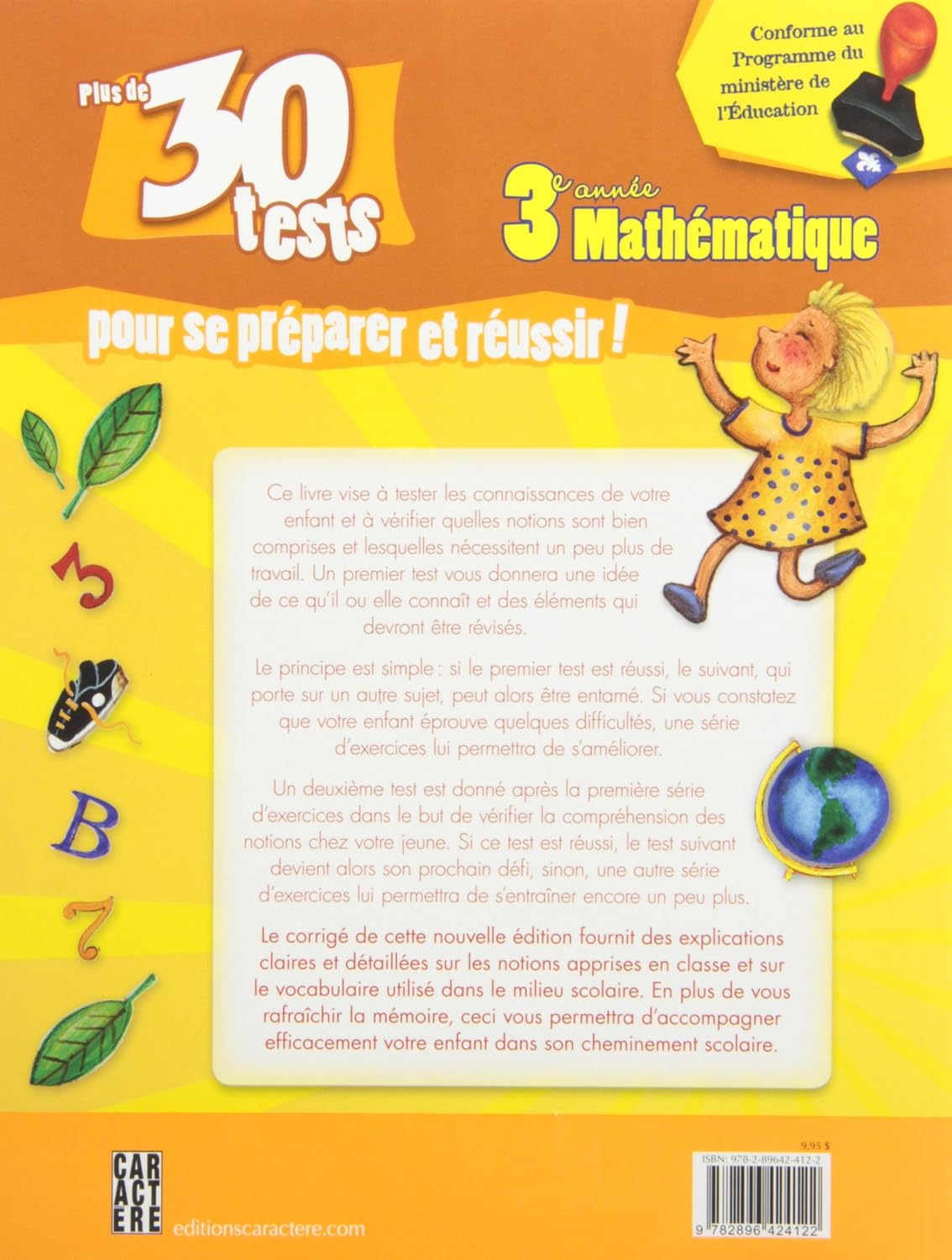 3e année mathématique : Plus de 30 tests pour se préparer et réussir! (Colette Laberge)