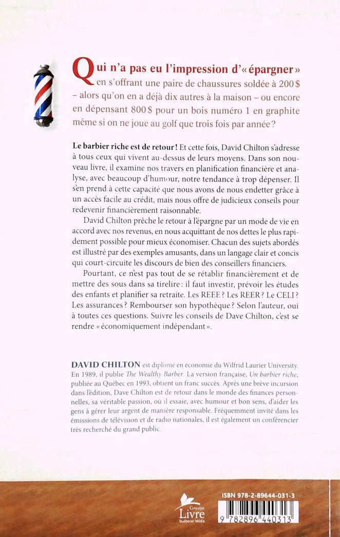 Livre Le retour du barbier riche - David Chilton (Livre d'occasion) - ISBN 2896440313