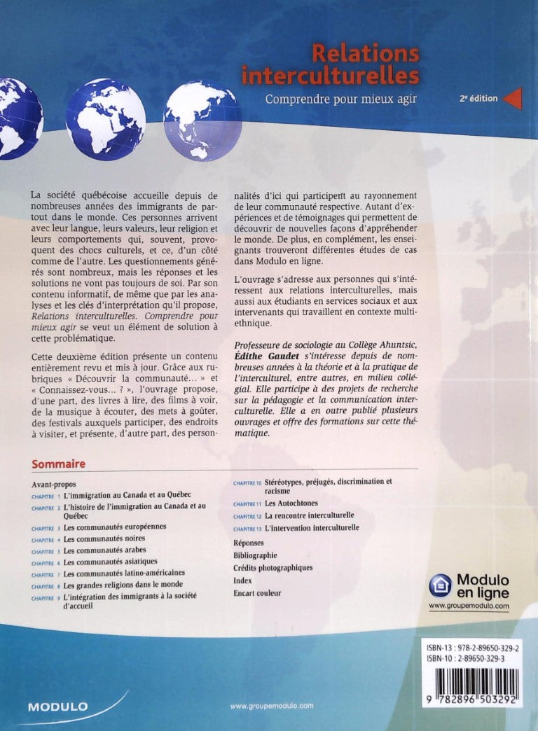 Livre Relations interculturelles : Comprendre pour mieux agir - Edithe Gaudet (Livre d'occasion) ...