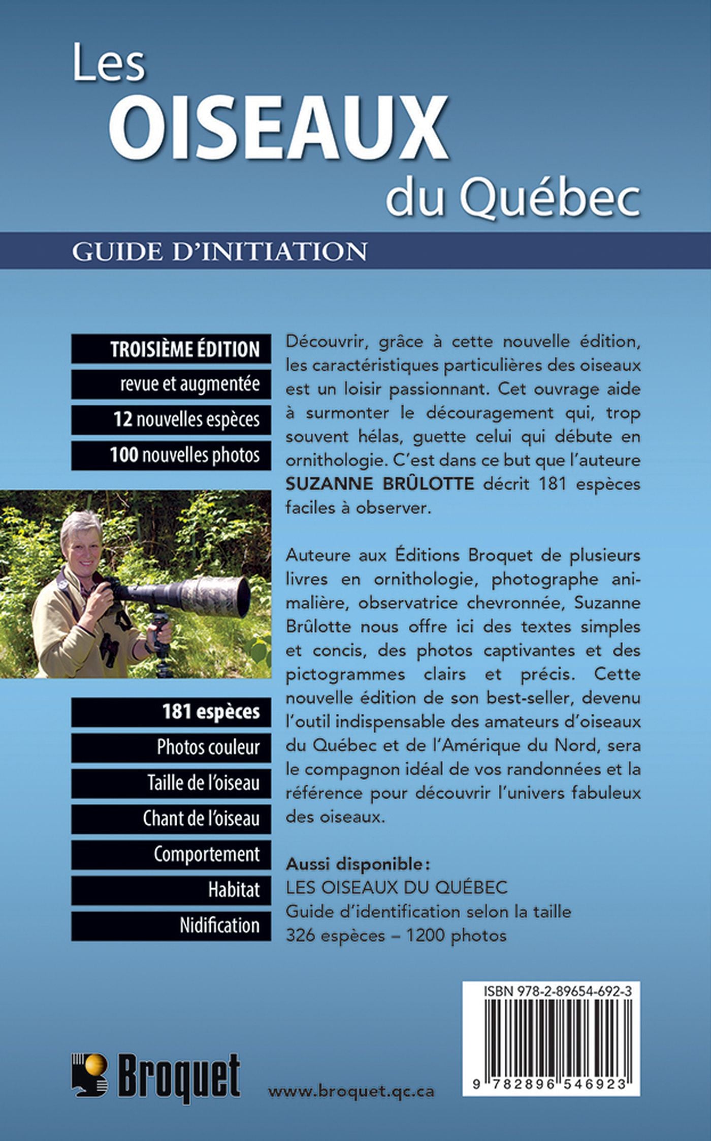 Livre Les oiseaux du Québec - Sucanne Brûlotte (Livre d'occasion) - ISBN 2896546928