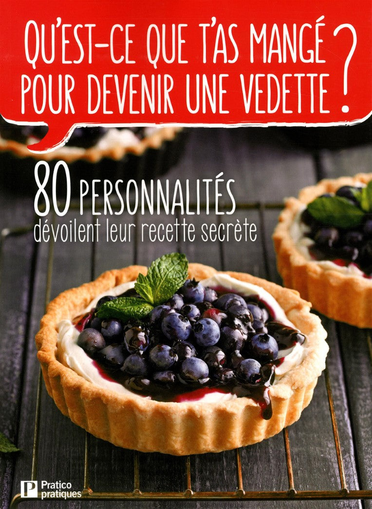 Livre Qu'est-ce que t'as mangé pour devenir une vedette : 80 personnalités dévoilent leur recette...