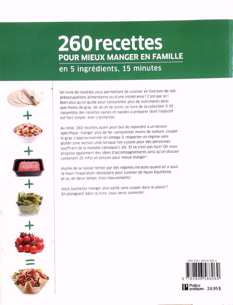 Livre Soupers santé en 5 ingrédients, 15 Minutes - Collectif (Livre d'occasion) - ISBN 289658806X