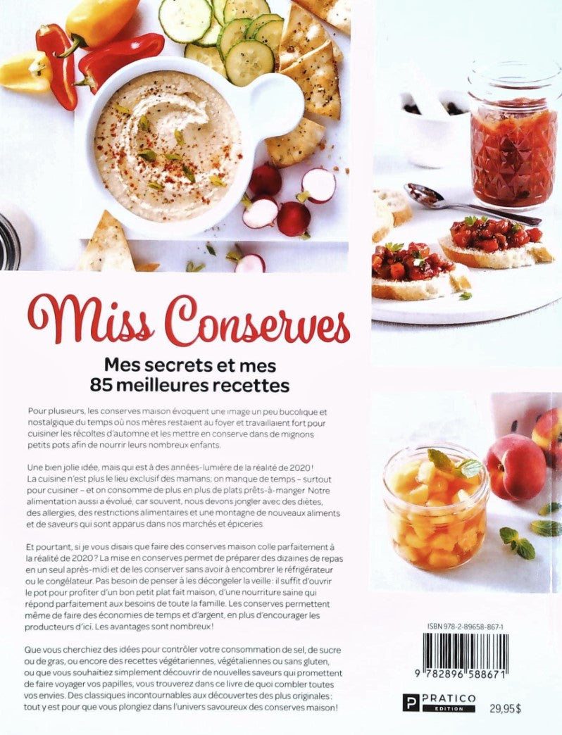 Miss Conserves : Mes secrets et mes 85 meilleures recettes (Sabrina Thériault)