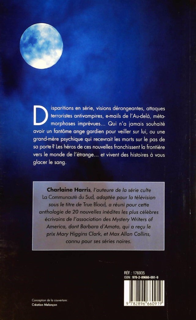 Livre Crimes au clair de lune - Charlaine Harris (Livre neuf) - ISBN 2896660917