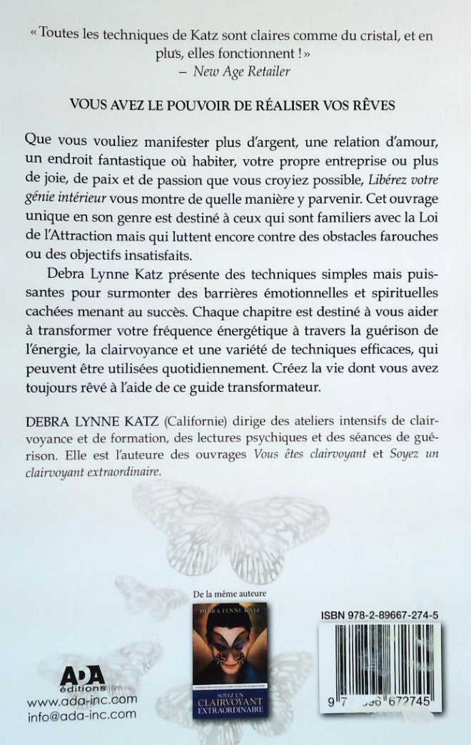 Livre Libérez votre génie intérieur (Debra Lynne Katz) (Livre d'occasion) - ISBN 2896672745