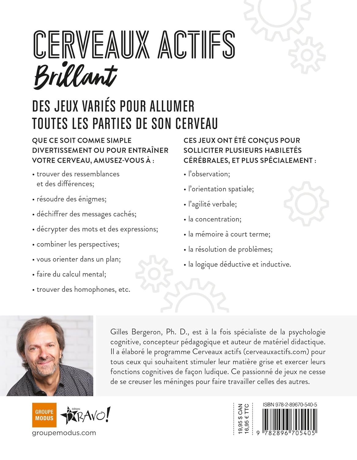 Livre Cerveaux actifs brillant - Gilles Bergeron (Livre d'occasion)
