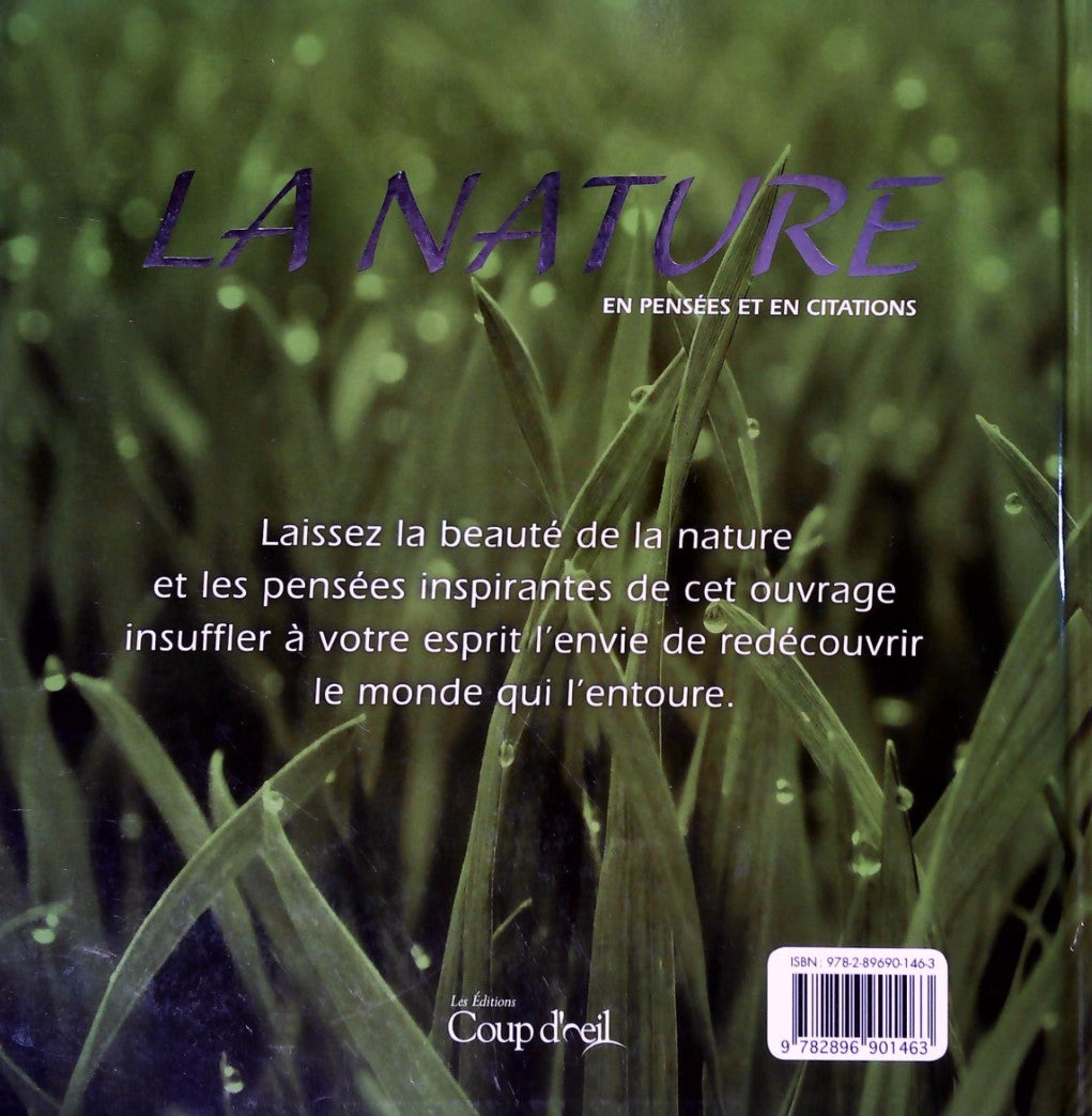 Livre La nature en pensées et en citation (Livre d'occasion) - ISBN 2896901469