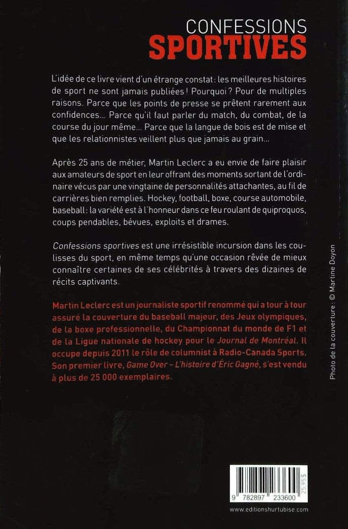Confessions sportives : 50 histoires inédites (Martin Leclerc)