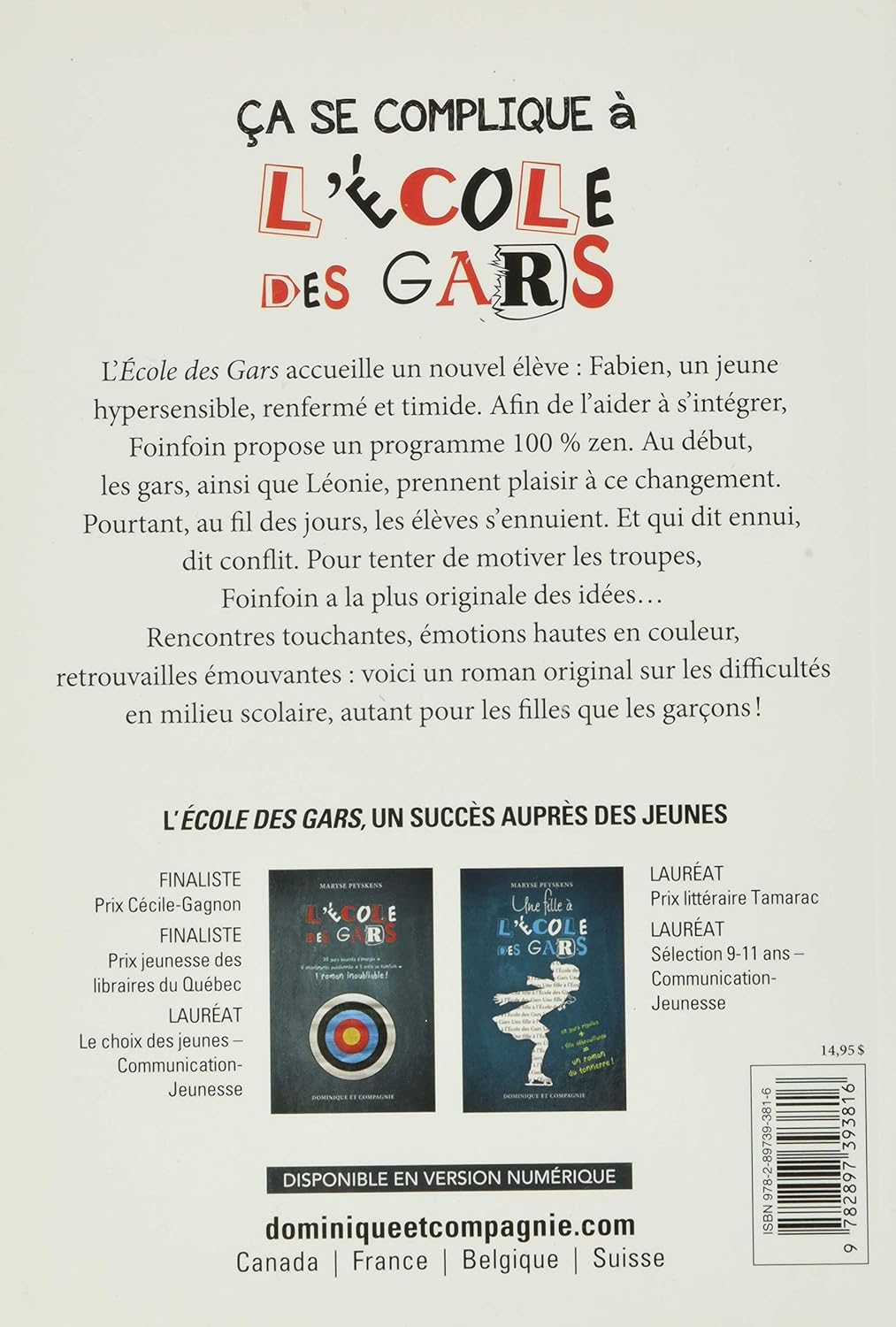 Livre Ça se complique à l'école des gars - Maryse Peyskens (Livre d'occasion) - ISBN 2897393815