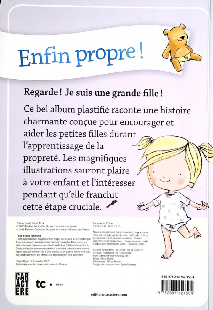 Livre Enfin propre! (Livre d'occasion)
