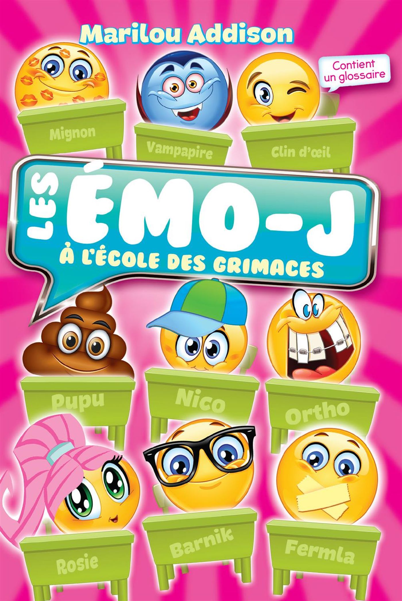Livre ISBN 2897461284 Les Émo-J : À l'école des grimaces (Marilou Addison)