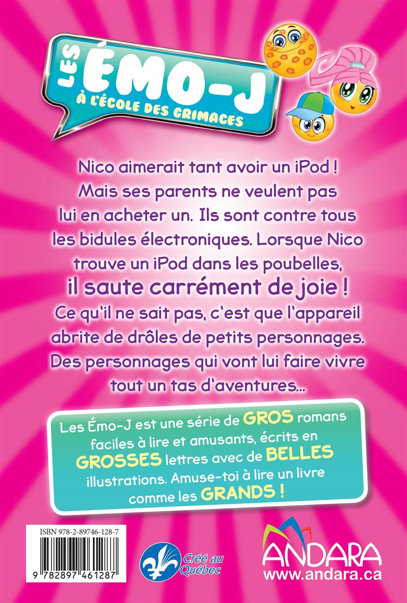 Livre À l'école des grimaces - Marilou Addison (Livre d'occasion) - ISBN 2897461284