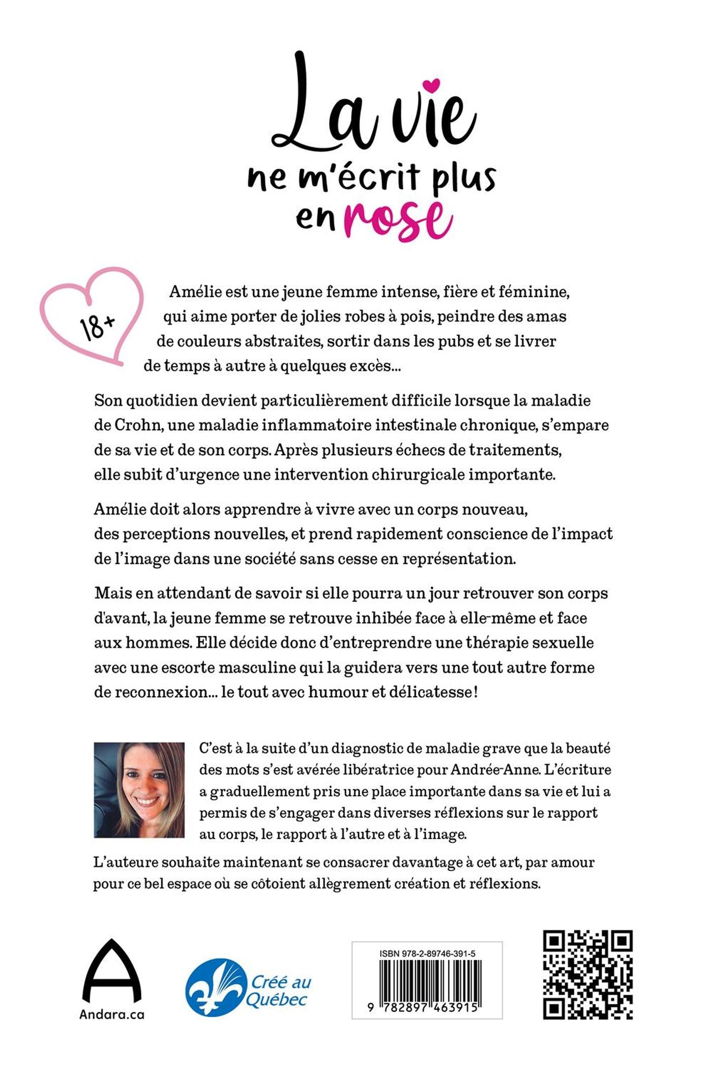 Livre La vie ne m'écrit plus en rose - Andrée-Anne Dufour (Livre d'occasion) - ISBN 2897463910