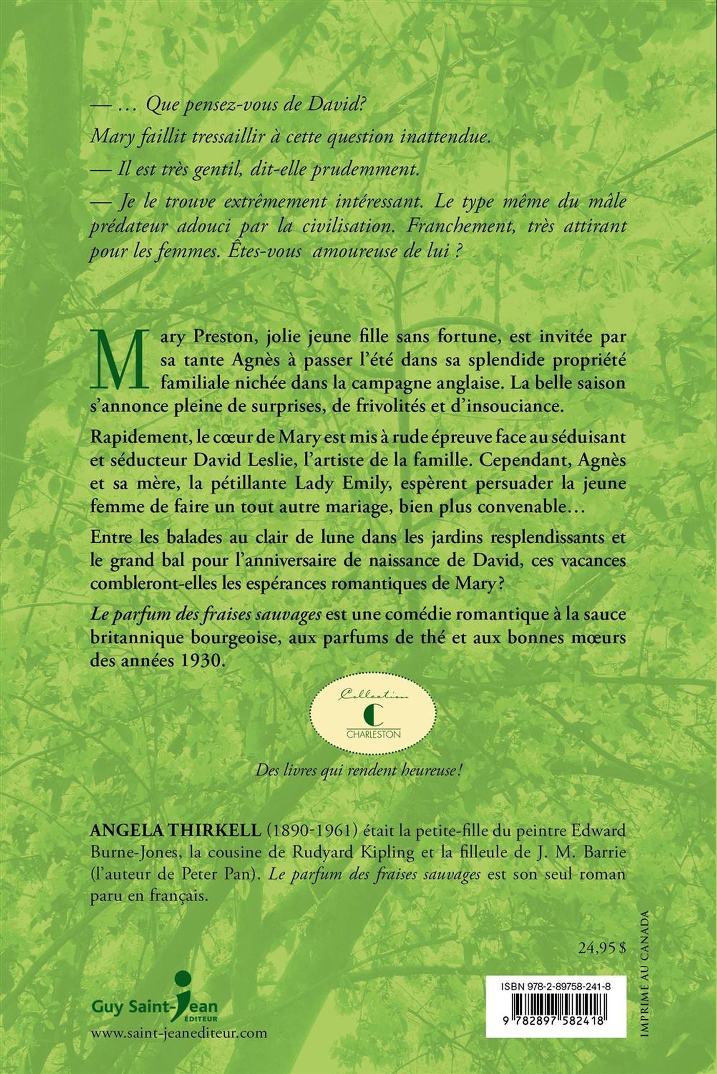 Livre Le parfum des fraises sauvages - Angela Thirkell (Livre d'occasion) - ISBN 2897582413
