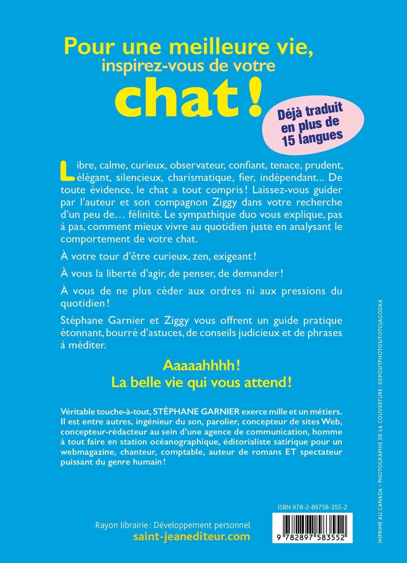 Livre Penser et agir comme un chat - Stéphane Garnier (Livre d'occasion) - ISBN 289758355X