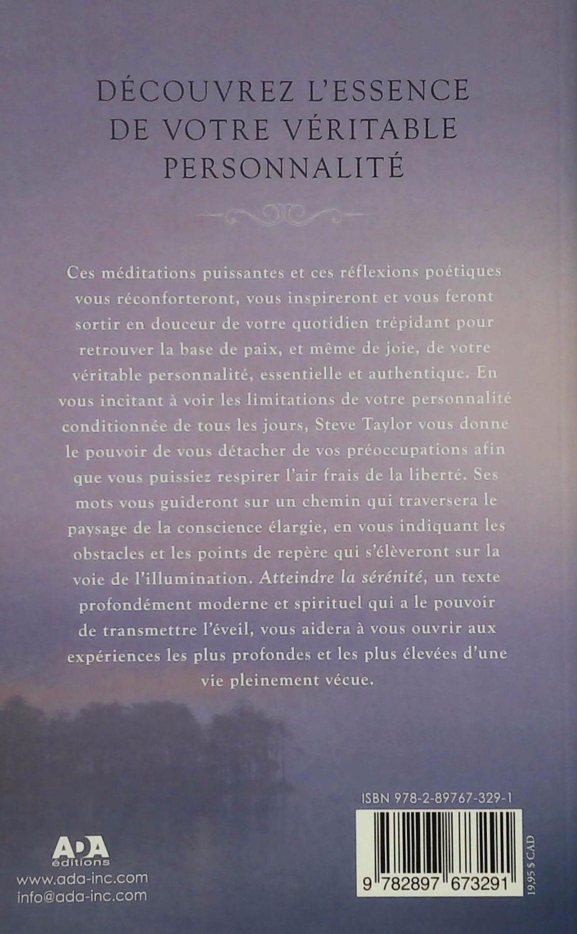 Livre Atteindre la sérénité : Réflexion et méditations pour un éveil spirituel - Eckhart Tolle (L...