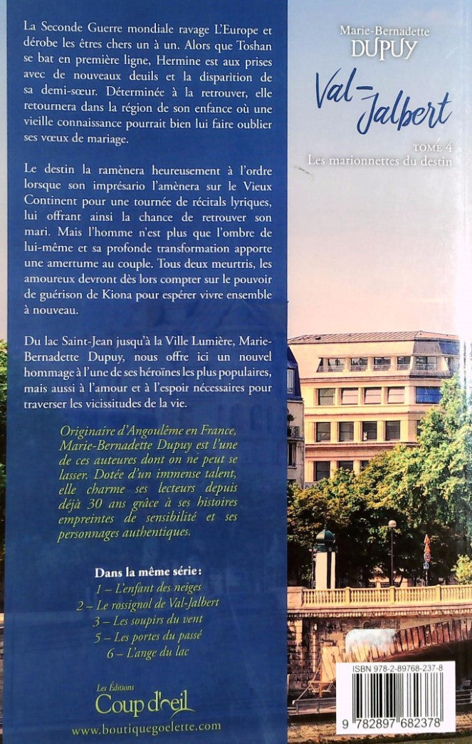 Livre Les marionnettes du destin - Marie-Bernatette Dupuy (Livre d'occasion)